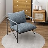 naspaluro Extragroß Loungesessel, Sessel Wohnzimmer, Modernes Relaxsessel mit Metallrahmen, Lesesessel Bequem Samt, Armlehnenstuhl für Schlafzimmer, Lounge, Balkon, Dunkelgrau