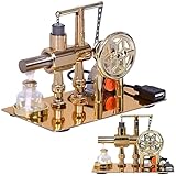 Stirling Engine Kit, 2025 Mini Heißluft-Dampfmaschine Modellbausätze, Einzylinder-Stirlingmotor Stromgenerator Motormodell mit LED-Licht, Schulausbildung Wissenschaft Kits für Erwachsene ab 18 Jahren