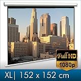 Melko Rolloleinwand für Beamer, Rollo, Heimkino, Büro, Projektoren, 152 x 152 cm, 85 Zoll - Ideal für HD-TV