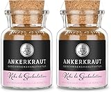 Ankerkraut Keks und Spekulatius, Plätzchen zu Hause backen, Würzige Zutaten mit Zimt, Zitronenschale, Nelken, Piment, Kardamom für Mürbeteig, Weihnachtsbäckerei, 60 g im Korkenglas (Packung mit 2)