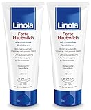 Linola Forte Hautmilch - 2 x 200 ml | Intensiv pflegende Creme gegen Juckreiz mit 24h Wirkung | Bodylotion für trockene, gereizte oder zu Neurodermitis neigende Haut | hilft ab der ersten Anwendung