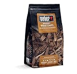 Weber Räucherchips (700g Packung) - Whiskey, aus Whiskeyfässern hergestellt, für Gemüse und alle Arten von Fleisch, EU-Produkt, nachhaltig gewonnen, FSC zertifiziertes Holz (FSC Mix) (17627)