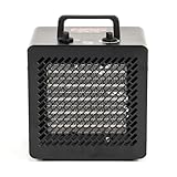 NAC Elektrischer Keramik Heizlüfter 3000 Watt - Heizstrahler mit Thermostat, Heizung Elektrisch - Heizgerät mit 3 Heizstufen, Elektroheizung für Garage, Werkstatt, Baustelle - Bauheizer Bautrockner