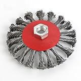 Youngwier Drahtbürste Für Schleifer - 6-tlg Radbürstenset zum Schleifen | M14 Winkelschleifer Polierzubehör für Metallbearbeitung Rostentfernung Schweißnahtreinigung | Industriewartung Kfz-Reparatur