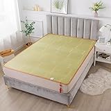 Bambus-Sommer-Klappmatratze, atmungsaktiv, kühlendes Kissen für reibungslosen Schlaf, 140 x 190 cm, ideal für heißes Wetter, tragbare Bettmatte