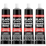 Motordichtmasse Schwarz,Zylinderkopfdichtung Dichtmittel,Dichtmasse Motor,Motordichtung Dichtmittel 4PCS Hochtemperatur-Motordichtstoffdichtung Hitzebeständigkeitsbereich von -60 °C-320 °C -85g