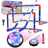 Diealles Shine Air Power Fußball Kinderspielzeug, Hover Soccer Ball Fussball mit LED-Licht Schaum Stoßstangen Geschenke für Junge Mädchen Sport Indoor Outdoor