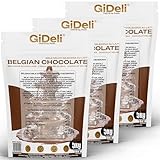 GiDeli Belgische Schokolade 3 x 5kg - Pralinen Chips, Schokodrops - Vollmilch-Kuvertüre - Perfekt für Schokofondue, Backen, schokobrunnen, Desserts & Glasuren