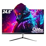 Gawfolk 24,5 Zoll Gaming Monitor, 144 Hz/180 Hz PC Bildschirm FHD 1080P Rahmenlose Computermonitore, VA, 100% sRGB, DisplayPort, HDMI, Augenpflege