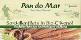 Pan do Mar Sardellenfilets (Anchovis) in Bio Olivenöl, 50 g