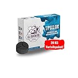 Al Duchan - 20 KG Premium Spezial Shisha Kohle | Naturkohle aus Kokosnussschalen für Wasserpfeife & Grill | Hochwertige Kokos Coal Triangels | BBQ und Grillkohle Briketts