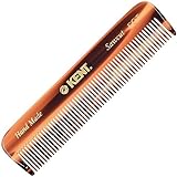 Handgefertigter Feine Zahnung Kent Taschenkamm für Männer, 11,3 cm