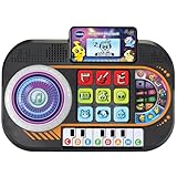 VTech Mein Mini-Mischpult – Interaktives DJ-Pult mit Lichteffekten, Klaviertasten und Turntable – Zum Musikmixen und Aufnehmen – Für Kinder von 3-7 Jahren