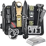 Survival Kit Geschenke für Männer zu Valentinstag -Coole Geburtstagsgeschenk Ideen für Freund Papa Ehemann Bruder Teenager, Outdoor Survival Ausrüstung Nikolaus Camping Abenteuer