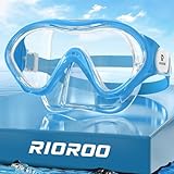 RIOROO Taucherbrille Kinder,Schnorchelset für Jungen Mädchen,Schwimmbrille Kinder mit Nasenabdeckung Anti Nebel Anti-Leck Tauchmaske 180°Panorama HD Schwimmmaske für 4-14 Jahre