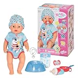 BABY born Magic Boy, Babypuppe mit 10 Funktionen für Kinder ab 3 Jahren, funktioniert ohne Batterie, 43cm groß, 827963 Zapf Creation