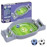 Interaktives TischfußBallspiel, Mini Tischkicker Kinder, Tischfußball Tabletop Spiele, 2-Spieler Tischfußballspiel, Tischkicker Spielzeug mit 2 Anzeigetafel & 2 Fußbälle, Fußball Geschenke für Jungs