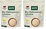 Doppelherz pure Bio Flohsamenschalen – geschmacksneutral – zur Unterstützung einer natürlichen Verdauung und der Darmgesundheit – 200 g (Packung mit 2)