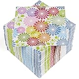HEKU 100 Servietten, 3-lagig, 33x33cm, Flower Power I Saugstark und praktisch verpackt I Ideal für besondere Anlässe