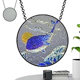 Runder Fotorahmend, Rund Bilderrahmen aus Glas | Einzigartiger handgefertigter runder Glas-Bilderrahmen, schwarze leere runde Rahmen für Kunst, Fotoplatten, für Kunst, Schilder und Plaketten 30cm