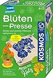 KOSMOS 658175 Blüten-Presse, Blumenpresse aus Holz, Blätterpresse für Kinder ab 6 Jahren, Blütenpresse, Pflanzenpresse, Bastel- und Geschenkidee