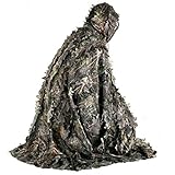 Ghillie Anzüge 3D Blätter Wald Camouflage Kleidung, Outdoor Army Military Camo Kleidung für Jungle Jagd, Paintball, Airsoft, Wildlife Fotografie.