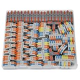 JOYELEC 56 Stück Verbindungsklemmen,Mischen mehrerer Spezifikationen Schnellanschlussklemme Kabelverbinder,Kompakten Steckklemmen, Kabel 0.08-2.5(4.0) mm²,250V,32A Leiter Klemme