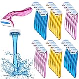 Honoson 30 Stücke Bikini Rasierer Schönheit Rasierer Bikini Linie Trimmer T-Typ Persönlicher Damen Bikini Rasierer Kleine Achsel Trimmer (Hellblau, Hellgelb, Hellrosa, Rose, Blau, Tiefrosa)