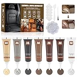 Lederreparatur Creme, 7 Farben Leder Reparatur Set, Fiussigleder Reparatur Set, Kunstleder Reparaturset, Lederfarbe Creme, Leder Reparatursätze, Lederreparaturset fur Autositze, Sofa, Lederjacke (#1)