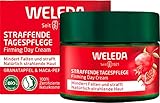 WELEDA Bio Straffende Tagespflege - Naturkosmetik Natural Anti Aging Gesichtscreme mit Granatapfelsamenöl & Maca-Peptiden. Feuchtigkeitscreme mindert Falten & erhöht Elastizität / Spannkraft (1x 40ml)