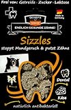 QCHEFS SIZZLES: Zahnpflege Snack für kleine Hunde bei Mundgeruch - Leckerlis als Hundezahnbürste natürlich antibakterieller Zahnpflege ohne Dentalspray oder Hundezahnpasta