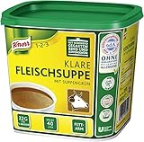 Knorr klare Rindsuppe mit Suppengrün (Rinderbrühe nach bewährter Rezeptur) 1er Pack (1 x 0,88 kg)