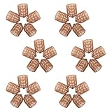 TOYANDONA 30 Stück LED Lampenschirme im Landhausstil Handgewebt aus Robustem Kunststoff Kleiner Boho Rattanimitat Lampenschirm für LED Dekoration in Wohn und Schlafzimmer