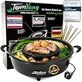 TomYang Hot Pot – Der Original Thai Grill, Designed in Germany, Schweizer Antihaftbeschichtung, mehr als 100 Anleitungsvideos & Rezepte. Korean BBQ, Hotpot, Mookata Thai Hot Pot Topf