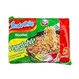 Indomie Instant Noodles Pasta Vegetables 8 x 5 Pack (40 x 70 g) - Nudeln Gemüse Würzige mit Gemüsegeschmack Schnell & Einfach zubereitet | Ideal für Familien, Studenten mit Kajal