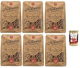 La Molisana Pasta Integrale Pasta mista n°58, Vollkornnudeln Vollkornpasta,100% italienischer Weizen,Bronzepaste 6x 500g Packung + Italian Gourmet polpa 400g