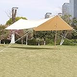 mit Sonnenschutz 3 4 Personen Familienzelt Outdoor Camping Baumwollzelt Jurtenzelt for Bergsteigen Wandern Camping(3 * 4m Canopy,Oxford Cloth)