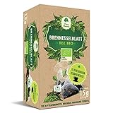 Brennnessel Tee Pyramiden BIO (15x1g) Brennnesselblätter Bio Teebeutel Pyramiden Biologisch abbaubarer Gesundheitstee ökologischer Anbau Körper Regeneration