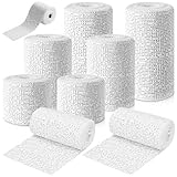 Gipsbinden Set zum Basteln - 6 Rollen 5cm/10cm/15cm x 270cm Schnell Trocknend und Komfortabel, Gips Binden Set für Gipsverband Babybauch, Gips Bauch Verband Gipsbinden, Kinder Gipsbinden zum Basteln