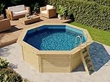 Karibu Holzpool Modell X1 Pool aus Holz, Natur