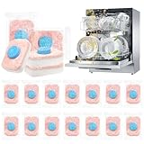 Spülmaschinen Tabs, Geschirrspültabs 20 Stk Dishwasher Tablets Geschirrspül Tabs mit intensive Reinigung, Spültabs Multifunktionale Spülmaschinentabletten für strahlend Sauberes Geschirr