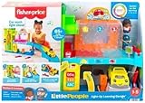 Fisher-Price Little People Pädagogische Autowäsche Set mit Fahrzeug, Spur und Lernstufen, polnische Sprachversion, HRC53