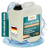 INOX® - Effektiver Pool Booster 10L | Algenvernichter | Flüssiges Algizid für Pool | Desinfizierendes Reinigungsmittel gegen Algen | Hochwirksames.