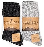 Occulto Herren Norweger Socken 6er Pack (Modell: Finn) Grau-Mix 43-46