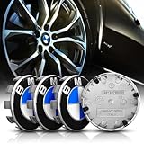 4 Stück Nabendeckel Kompatibel mit BMW 68mm, Radnabenkappen Felgendeckel Felgenkappen Nabenkappen ABS Wheel Caps Radnabenabdeckung