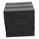 FIXOSHEE 4 Stück Teiliges Professionelle Schwarze Schaumstoffeinlagen Stoßfeste Verpackungspolster Wiederverwendbar Flexibel für DIY Kunsthandwerk und Sichere Versandverpackung