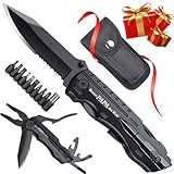 Geschenk für Papa Vatertag Männer, Multitool Werkzeug mit Taschenmesser, Outdoor Klappmesser für Vatertagsgeschenk, Lustige Geschenke für Männer Vatertag Geburtstag Männertag, Bester Papa Geschenk