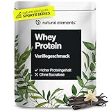 Whey Protein Pulver – Vanille – 1kg – 24g Protein pro Portion – nicht zu süß, nur natürliche Aromen – hochdosiert – in Deutschland produziert & laborgeprüft