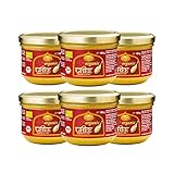 Ayurveda Foods - Organic Premium Bio Ghee 190g, 6er Set, sehr lange Haltbarkeit, Bio-Siegel, Brat- und Kochfett