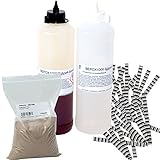 Schnellreparaturharz BEPOX1000 + 30 Stk. Estrichklammern, 500g Quarzsand, Gießharz, Sanierharz, Rissharz, 600 ml